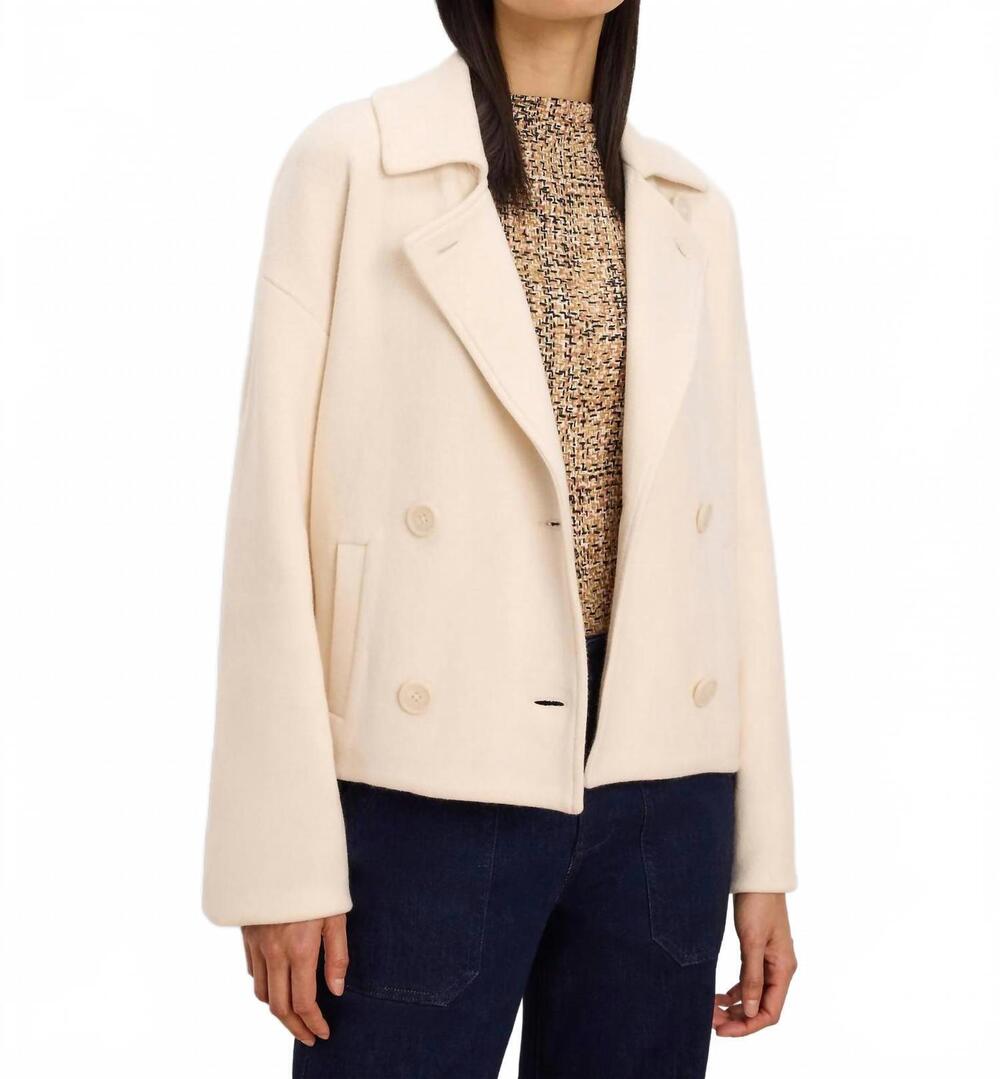 NEW NIC + ZOE women's cool nights knit jacket in coconut